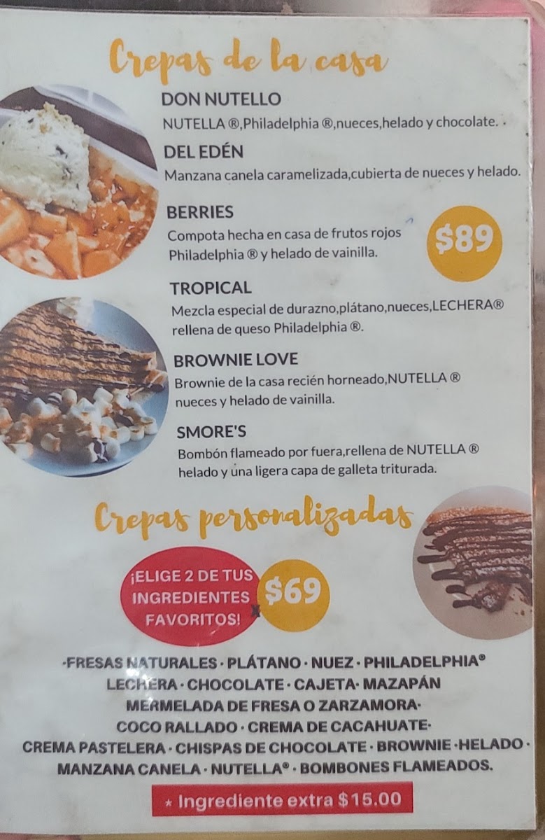 Fontana Café - Av. Venecia Menu - Image 1